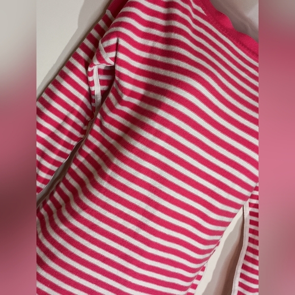 2/$30 Playful Stripes: Pink and White Long-Sleeve pullover GAP sweater (#1,100) - Picture 4 of 10